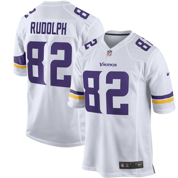 Men Minnesota Vikings #82 Kyle Rudolph Nike White Player Game NFL Jersey